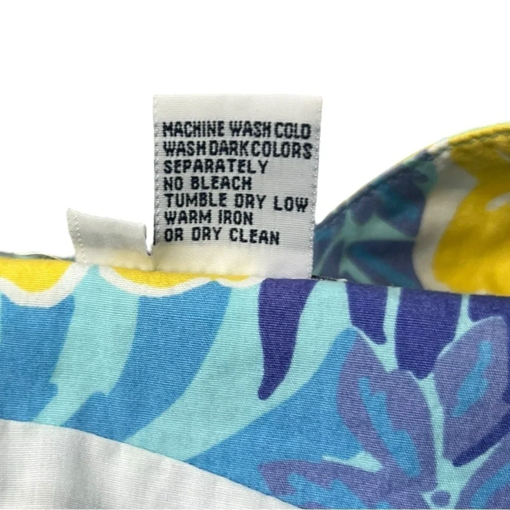Lilly Pulitzer Yellow and Blue Scoop Neck Sundress